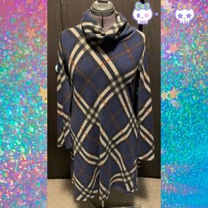💀 Plaid Sweater Dress